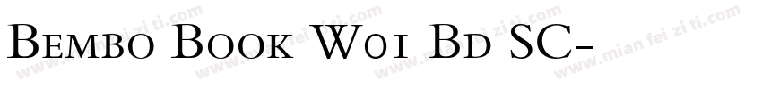 Bembo Book W01 Bd SC字体转换